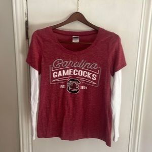 Long sleeve Carolina Gamecock shirt.